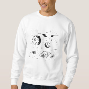 Space Lover Adult Astronomy Hobby Outer Space Sweatshirt