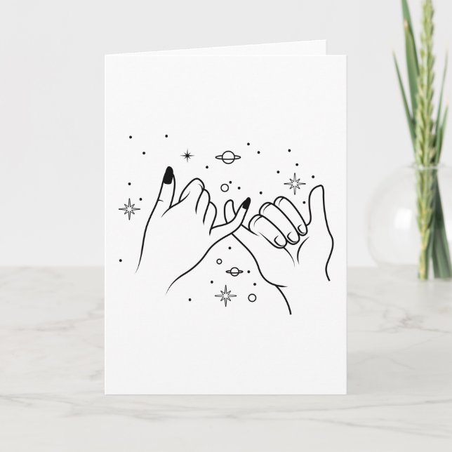 Space Lover Adult Astronomy Hobby Shooting Star Card (Front)