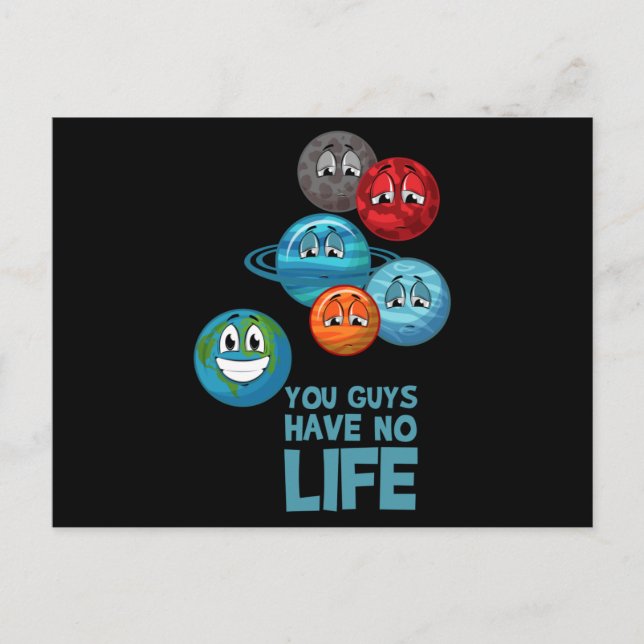 Space Lover Adult Astronomy Hobby Solar System Postcard (Front)