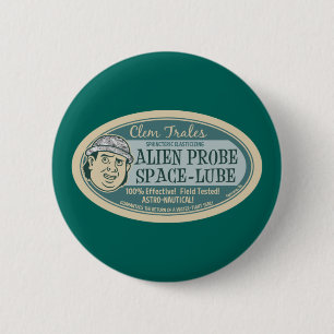 Space Lube 6 Cm Round Badge