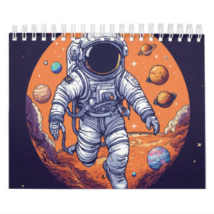 Space man calendar