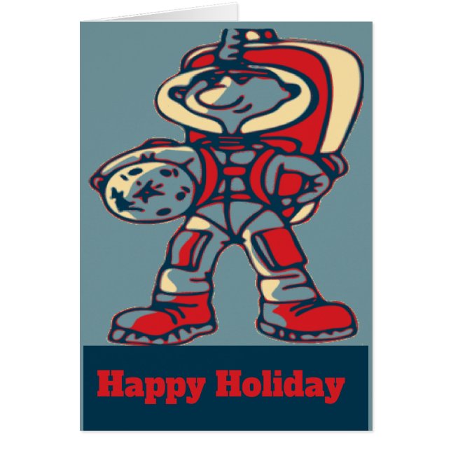 Space Man Holiday, edit text (Front)