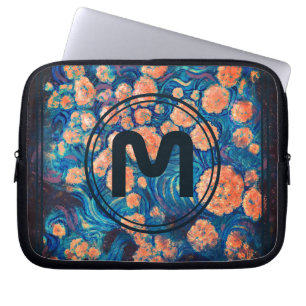 Space Mimosa Golden Nebula Blossom & your letter Laptop Sleeve