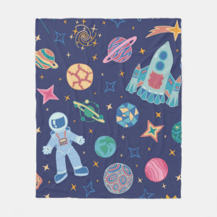 Space Mission Fleece Blanket