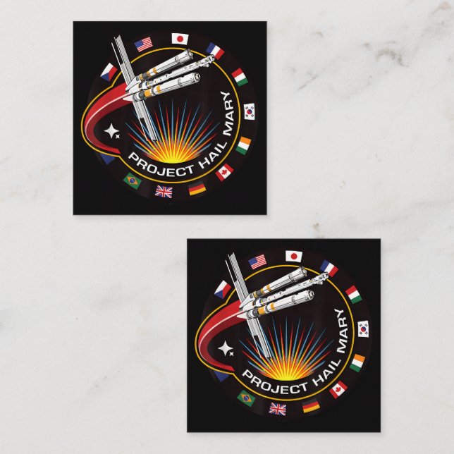 Space Mission Patch Card (Front/Back)