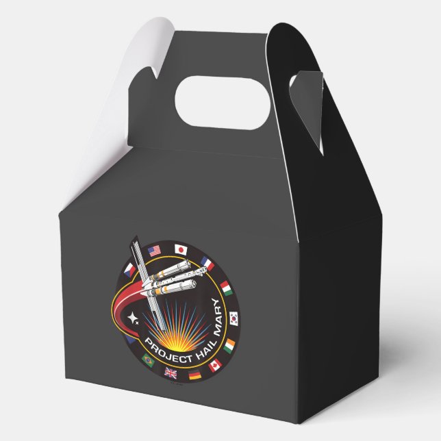 Space Mission Patch Favour Box (Front)