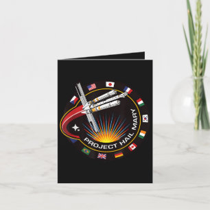 Space Mission Patch Holiday Card