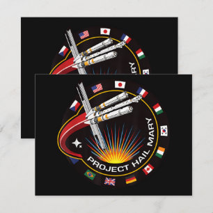 Space Mission Patch Invitation