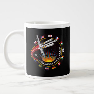Space Mission Patch Large Coffee Mug
