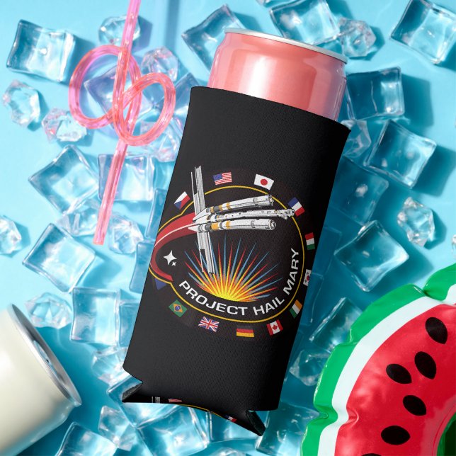 Space Mission Patch Seltzer Can Cooler (In Situ Summer)