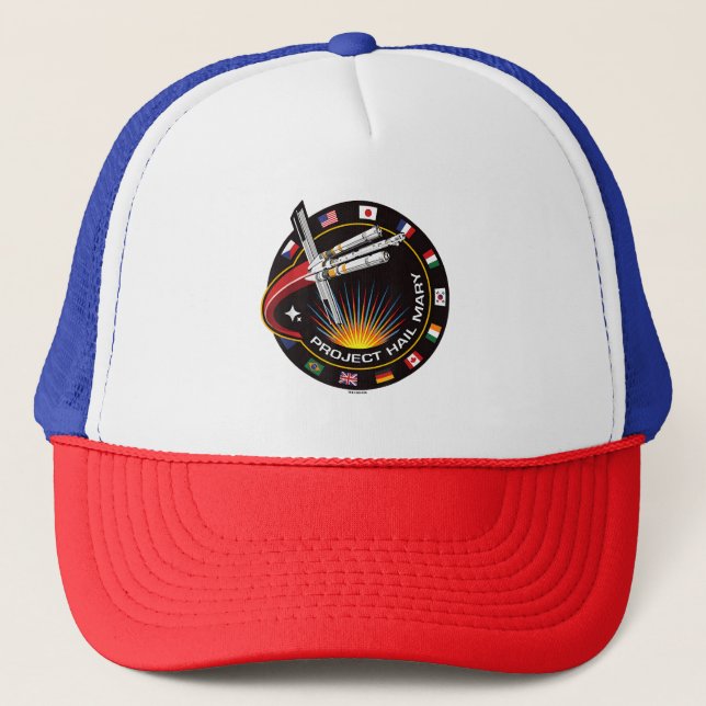 Space Mission Patch Trucker Hat (Front)