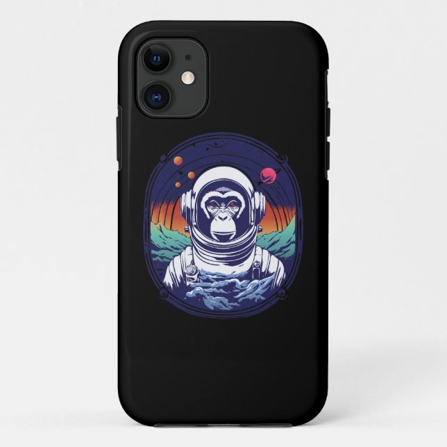 Space Monkey Astronaut Case-Mate iPhone Case (Back)
