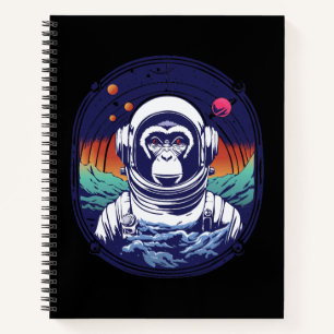 Space Monkey Astronaut Notebook
