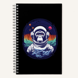 Space Monkey Astronaut Notebook