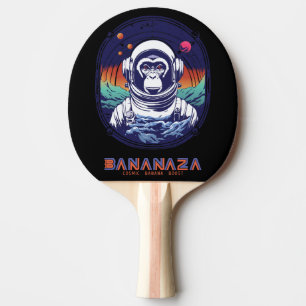 Space Monkey Astronaut Ping Pong Paddle