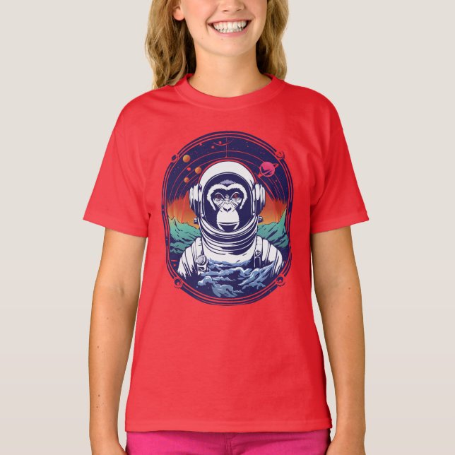 Space Monkey Astronaut T-Shirt (Front)