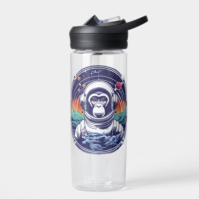 Space Monkey Astronaut Water Bottle (Left)