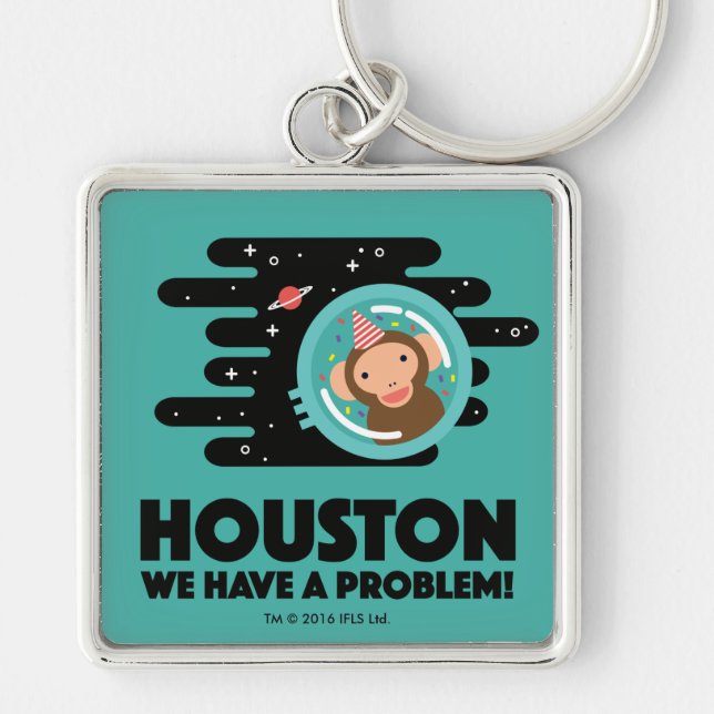 Space Monkey Key Ring (Front)