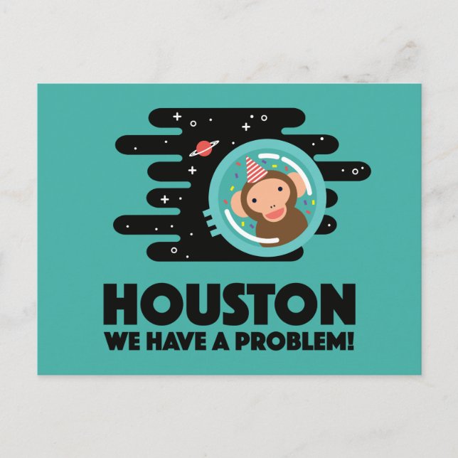 Space Monkey Postcard (Front)