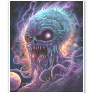 Space Monster Horror Art