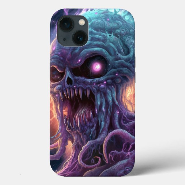 Space Monster Horror Art Case-Mate iPhone Case (Back)