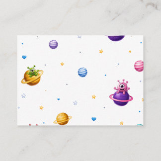 Space Moon Alien Books for Baby Card