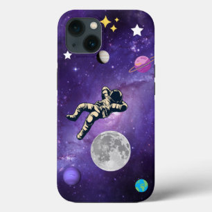 Space moon and stars iPhone / iPad case