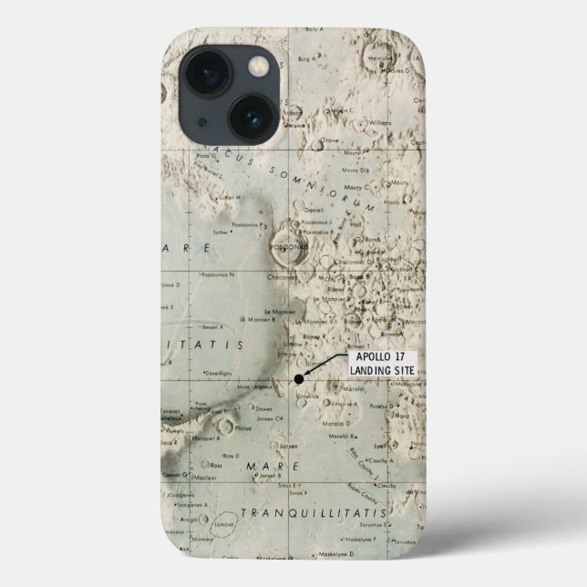 SPACE: MOON MAP, 1972 Case-Mate iPhone CASE (Back)