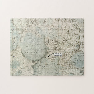 SPACE: MOON MAP, 1972 JIGSAW PUZZLE