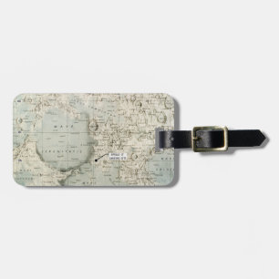 SPACE: MOON MAP, 1972 LUGGAGE TAG