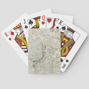 SPACE: MOON MAP, 1972 PLAYING CARDS