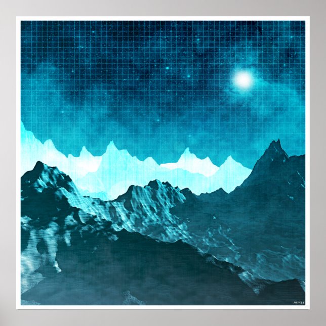 Space Mountains Poster (Front)