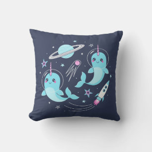 Space Narwhals Cushion