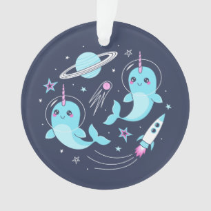 Space Narwhals Ornament
