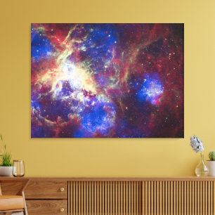 space nebula canvas print