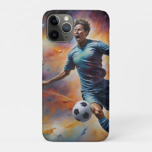 Space Nebula Soccer Shot iPhone 11 Pro Case