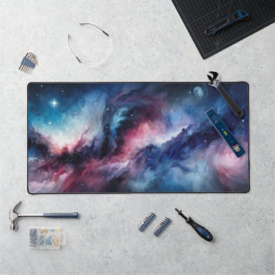 Space Nebulae Desk Mat