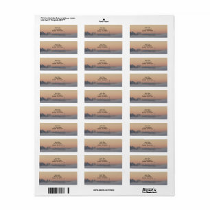 Space Needle above the fog address label