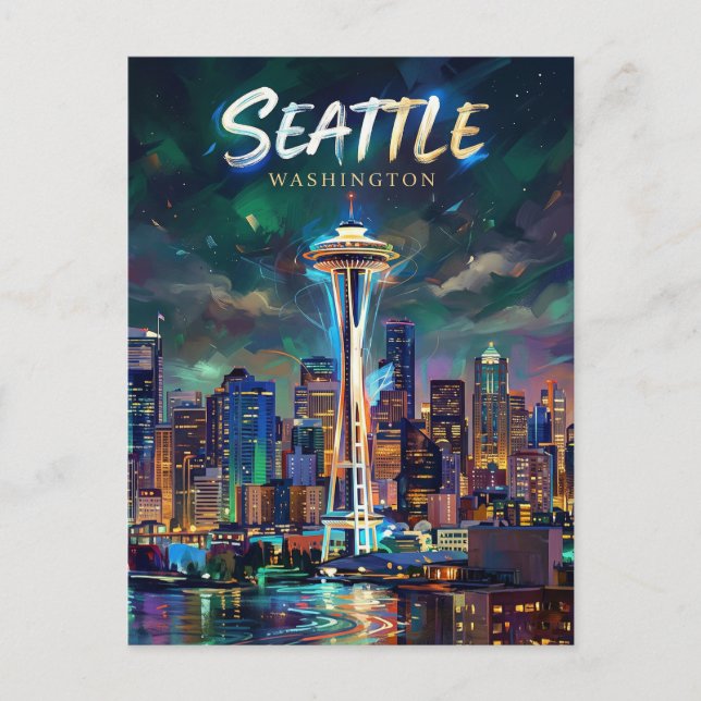 Space Needle USA Postcard (Front)