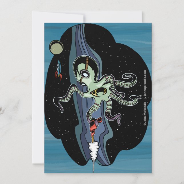 Space Octopus card (Front)