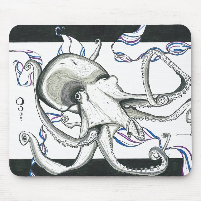 Space Octopus Mousepad (Front)