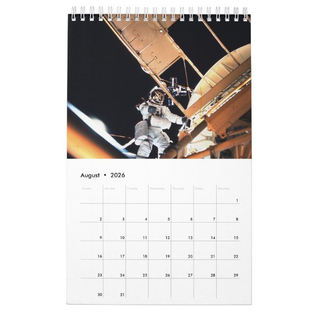 Space Odyssey Calendar (Aug 2026)