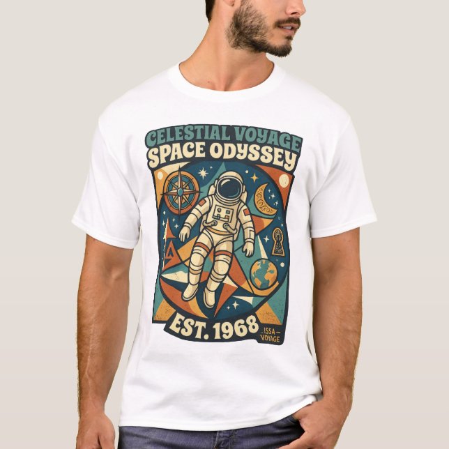 Space Odyssey – Cosmic Adventure for Space Lovers T-Shirt (Front)
