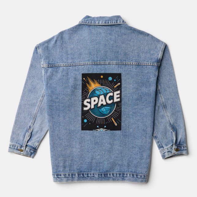 Space Odyssey Denim Jacket (Back)