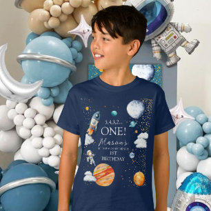 Space ONE 1st Birthday Rocket Kids T-Shirt