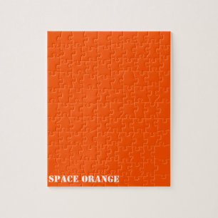 Space orange jigsaw puzzle