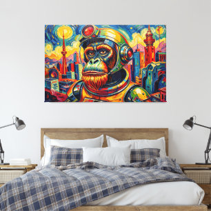 SPACE ORANGUTAN -4 CANVAS PRINT
