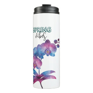 space orchid vibes thermal tumbler