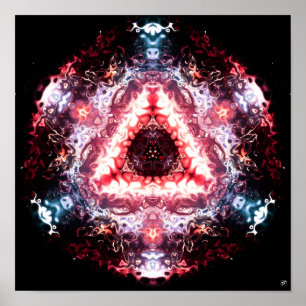 Space organic portal v1 - patterns pareidolia poster