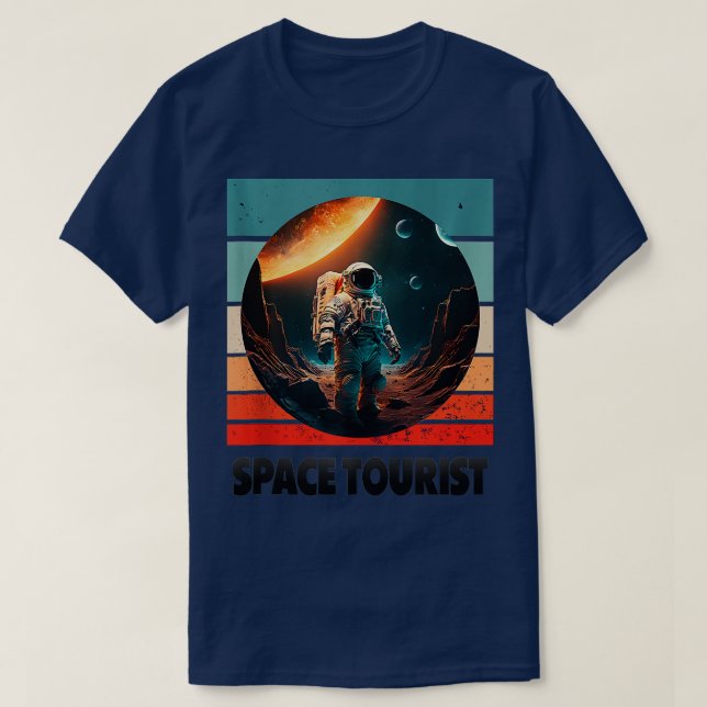 Space ourist Outer Space Outer Space Astronaut ank T-Shirt (Design Front)